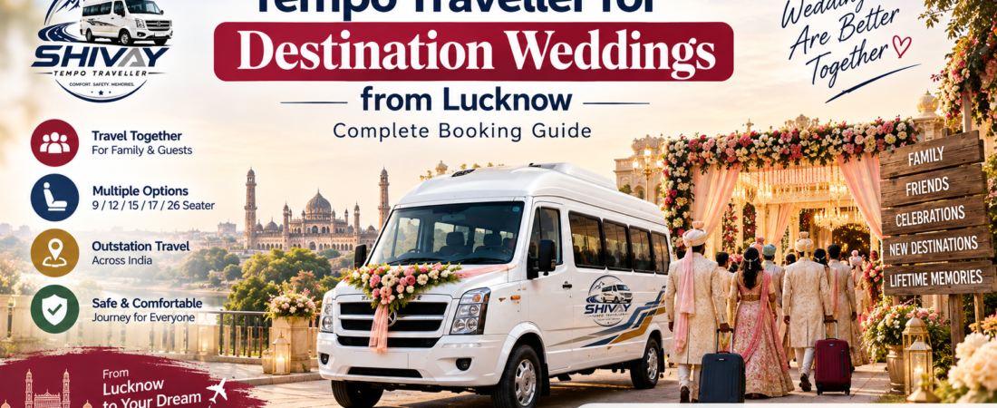 Tempo Traveller for Destination Weddings from Lucknow: Complete Booking Guide
